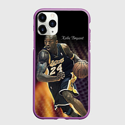 Чехол iPhone 11 Pro матовый Kobe Bryant, цвет: 3D-фиолетовый