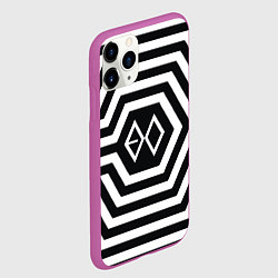 Чехол iPhone 11 Pro матовый EXO Geometry, цвет: 3D-фиолетовый — фото 2