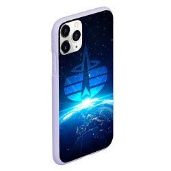 Чехол iPhone 11 Pro матовый Космические войска, цвет: 3D-светло-сиреневый — фото 2