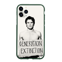 Чехол iPhone 11 Pro матовый Generation Extinction, цвет: 3D-темно-зеленый