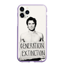 Чехол iPhone 11 Pro матовый Generation Extinction, цвет: 3D-светло-сиреневый