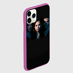 Чехол iPhone 11 Pro матовый Vampire Trio, цвет: 3D-фиолетовый — фото 2