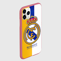 Чехол iPhone 11 Pro матовый Real Madrid CF, цвет: 3D-малиновый — фото 2