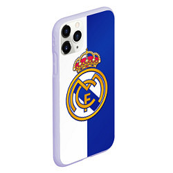 Чехол iPhone 11 Pro матовый Real Madrid, цвет: 3D-светло-сиреневый — фото 2