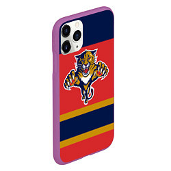 Чехол iPhone 11 Pro матовый Florida Panthers, цвет: 3D-фиолетовый — фото 2