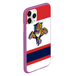 Чехол iPhone 11 Pro матовый Florida Panthers, цвет: 3D-фиолетовый — фото 2