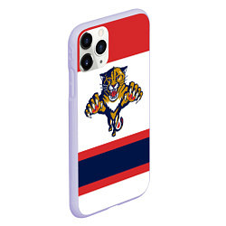 Чехол iPhone 11 Pro матовый Florida Panthers, цвет: 3D-светло-сиреневый — фото 2