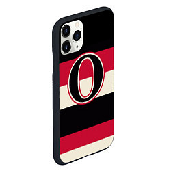 Чехол iPhone 11 Pro матовый Ottawa Senators O, цвет: 3D-черный — фото 2