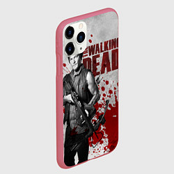 Чехол iPhone 11 Pro матовый Walking Dead: Deryl Dixon, цвет: 3D-малиновый — фото 2