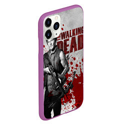 Чехол iPhone 11 Pro матовый Walking Dead: Deryl Dixon, цвет: 3D-фиолетовый — фото 2