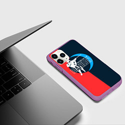 Чехол iPhone 11 Pro матовый Biathlon worldcup, цвет: 3D-фиолетовый — фото 2