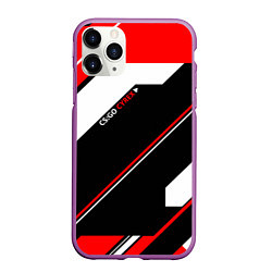 Чехол iPhone 11 Pro матовый CS:GO Cyrex Style, цвет: 3D-фиолетовый