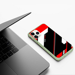 Чехол iPhone 11 Pro матовый CS:GO Cyrex Style, цвет: 3D-салатовый — фото 2