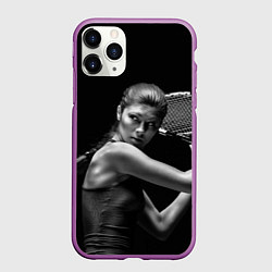 Чехол iPhone 11 Pro матовый Ответный удар, цвет: 3D-фиолетовый