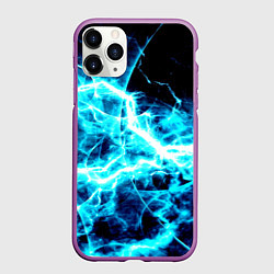 Чехол iPhone 11 Pro матовый Energy, цвет: 3D-фиолетовый