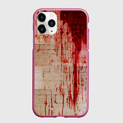 Чехол iPhone 11 Pro матовый Бинты 1, цвет: 3D-малиновый