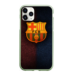 Чехол iPhone 11 Pro матовый Barcelona8, цвет: 3D-салатовый