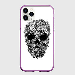 Чехол iPhone 11 Pro матовый Череп