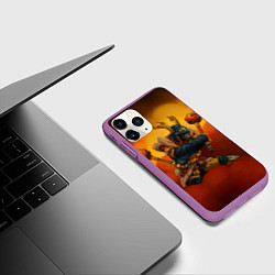 Чехол iPhone 11 Pro матовый Шадоу Шаман, цвет: 3D-фиолетовый — фото 2