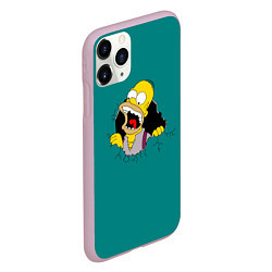 Чехол iPhone 11 Pro матовый Alien-Homer, цвет: 3D-розовый — фото 2