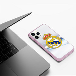 Чехол iPhone 11 Pro матовый Реал Мадрид, цвет: 3D-розовый — фото 2
