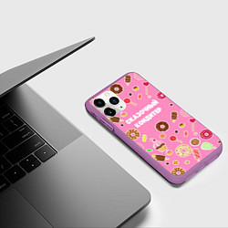 Чехол iPhone 11 Pro матовый Повар 7, цвет: 3D-фиолетовый — фото 2