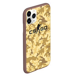 Чехол iPhone 11 Pro матовый CS GO: Dust, цвет: 3D-коричневый — фото 2