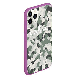 Чехол iPhone 11 Pro матовый CS GO: White Forest, цвет: 3D-фиолетовый — фото 2
