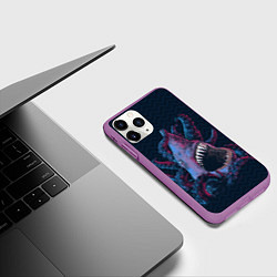 Чехол iPhone 11 Pro матовый Underwater Fight, цвет: 3D-фиолетовый — фото 2