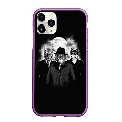 Чехол iPhone 11 Pro матовый Элитные звери, цвет: 3D-фиолетовый