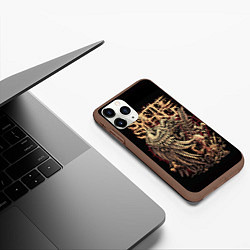 Чехол iPhone 11 Pro матовый Suicide Silence, цвет: 3D-коричневый — фото 2