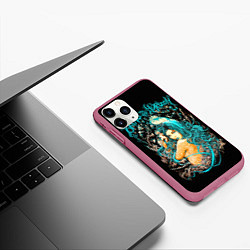 Чехол iPhone 11 Pro матовый Bring Me The Horizon, цвет: 3D-малиновый — фото 2