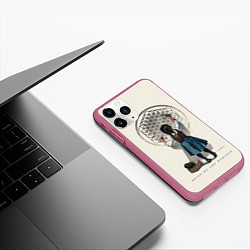 Чехол iPhone 11 Pro матовый Bring Me The Horizon, цвет: 3D-малиновый — фото 2