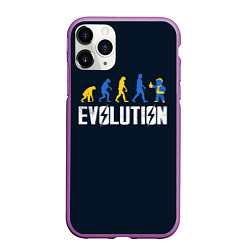 Чехол iPhone 11 Pro матовый Vault Evolution, цвет: 3D-фиолетовый