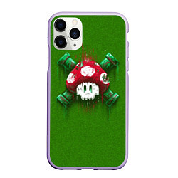 Чехол iPhone 11 Pro матовый Mushroom is Dead, цвет: 3D-светло-сиреневый