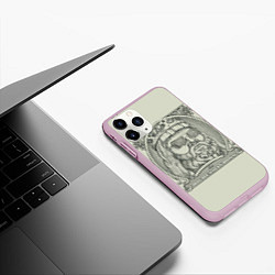 Чехол iPhone 11 Pro матовый Big Russian Boss, цвет: 3D-розовый — фото 2