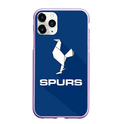 Чехол iPhone 11 Pro матовый Tottenham Spurs, цвет: 3D-сиреневый