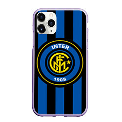 Чехол iPhone 11 Pro матовый Inter FC 1908, цвет: 3D-светло-сиреневый