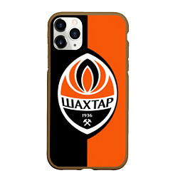Чехол iPhone 11 Pro матовый ФК Шахтер Донецк, цвет: 3D-коричневый