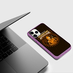 Чехол iPhone 11 Pro матовый Steampunk Attitude, цвет: 3D-фиолетовый — фото 2