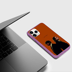 Чехол iPhone 11 Pro матовый Pulp Fiction, цвет: 3D-фиолетовый — фото 2