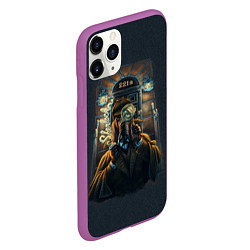 Чехол iPhone 11 Pro матовый Baker Street 221B, цвет: 3D-фиолетовый — фото 2