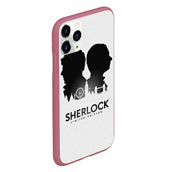 Чехол iPhone 11 Pro матовый Sherlock Edition, цвет: 3D-малиновый — фото 2