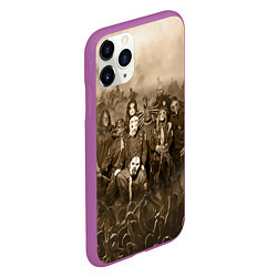 Чехол iPhone 11 Pro матовый Slipknot Sepia, цвет: 3D-фиолетовый — фото 2