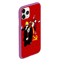Чехол iPhone 11 Pro матовый Communist Party, цвет: 3D-фиолетовый — фото 2