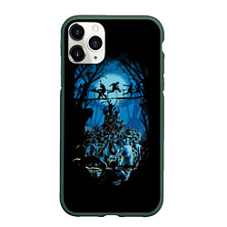 Чехол iPhone 11 Pro матовый Zombie Island, цвет: 3D-темно-зеленый