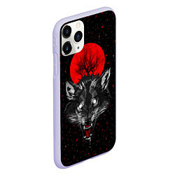 Чехол iPhone 11 Pro матовый Кровавая Луна, цвет: 3D-светло-сиреневый — фото 2
