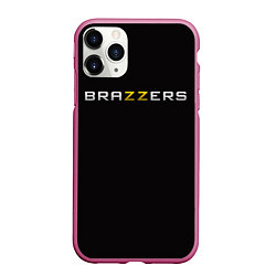 Чехол iPhone 11 Pro матовый Brazzers, цвет: 3D-малиновый