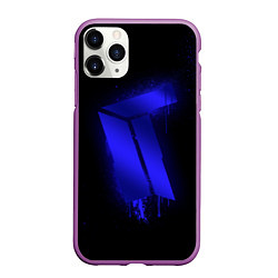 Чехол iPhone 11 Pro матовый Titan: Black collection, цвет: 3D-фиолетовый