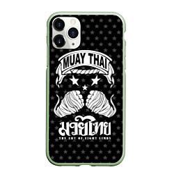 Чехол iPhone 11 Pro матовый Muay Thai Killer, цвет: 3D-салатовый